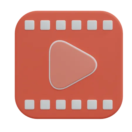 Video Clip Illustration 3D Icon