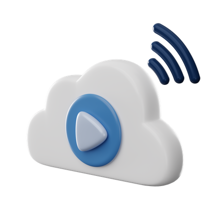 Video Cloud  3D Icon