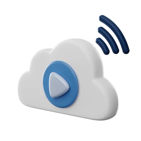 Video Cloud  3D Icon