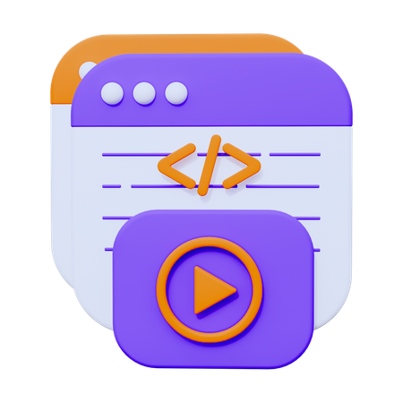 Video Coding  3D Icon