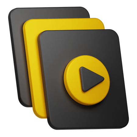 Video Collection  3D Icon