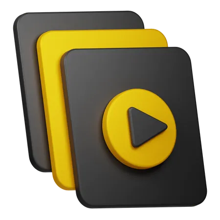Video Collection  3D Icon