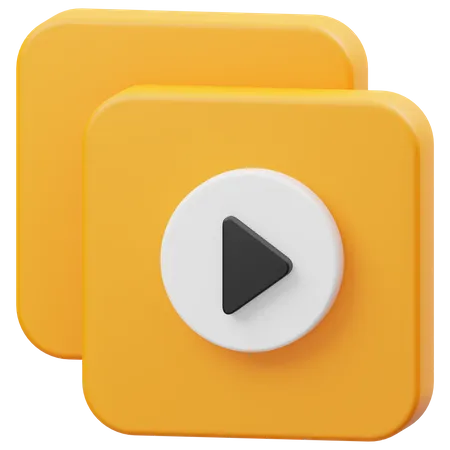 Video Collection  3D Icon