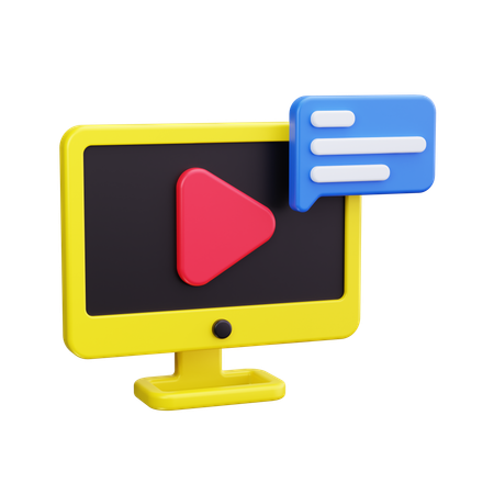 Video conference  3D Icon