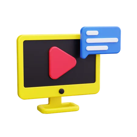 Video conference  3D Icon