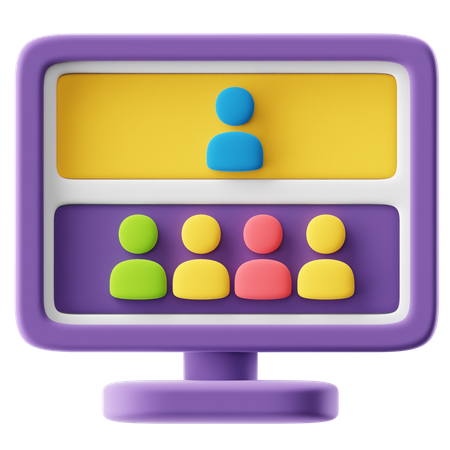 Video Conference  3D Icon