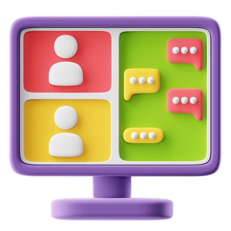 Video Conference  3D Icon