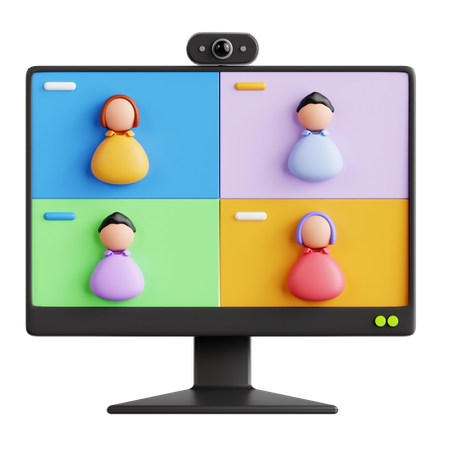 Video Conference  3D Icon