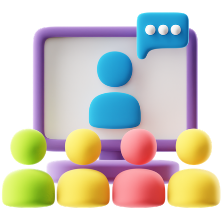 Video Conference  3D Icon