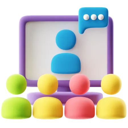 Video Conference  3D Icon