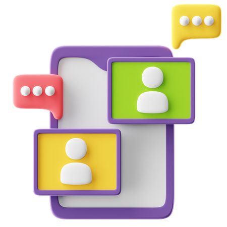 Video Conference  3D Icon