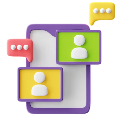 Video Conference  3D Icon
