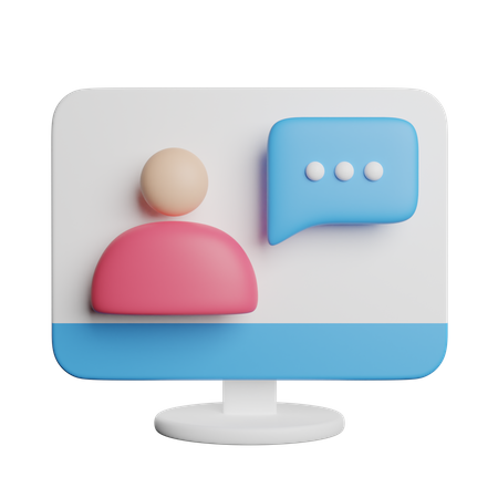 Video Conference  3D Icon