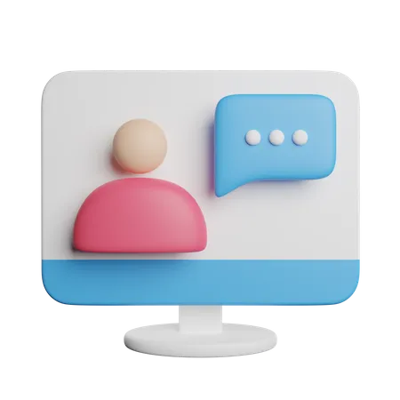 Video Conference  3D Icon