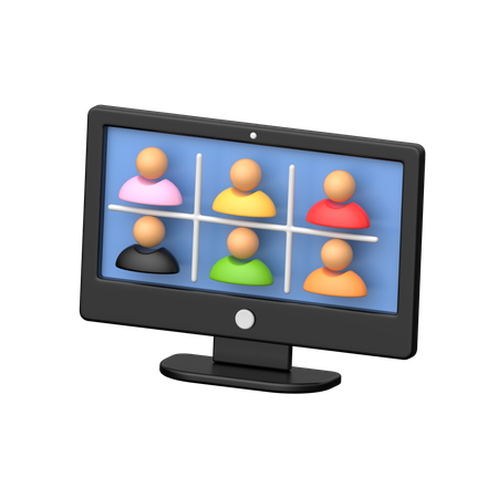 Video Conference  3D Icon