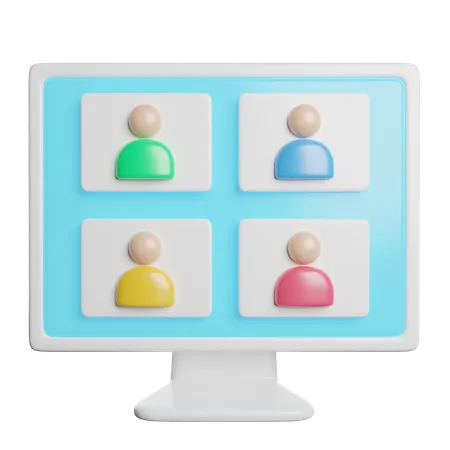 Video Conference  3D Icon