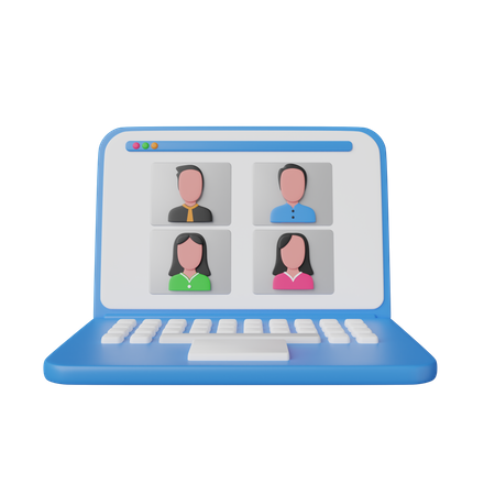 Video Conference  3D Icon