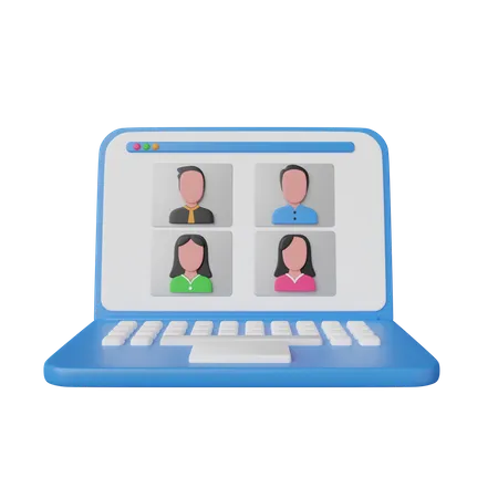 Video Conference  3D Icon