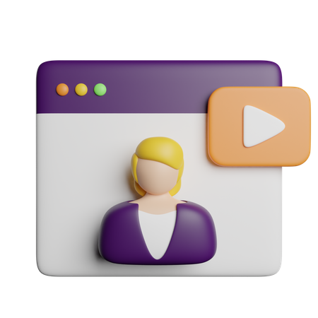 Video Conference  3D Icon