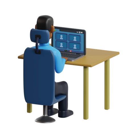 Video Conference  3D Icon