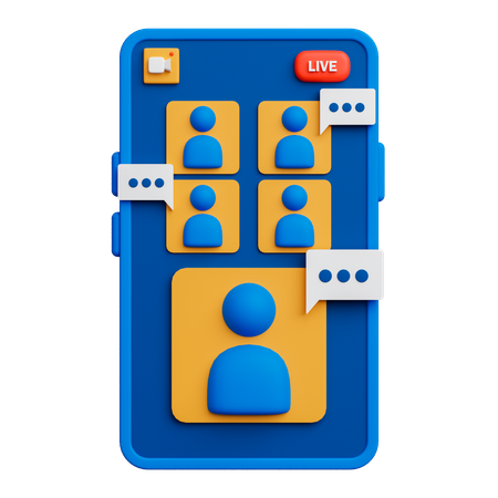 Video Conference Application  3D Icon