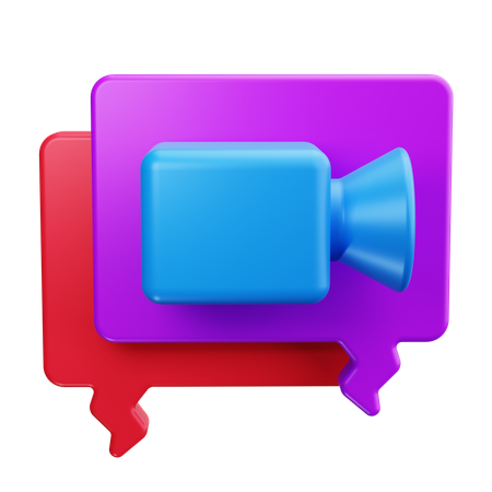 Videoconferência  3D Icon