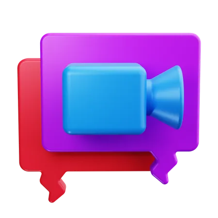 Videoconferência  3D Icon