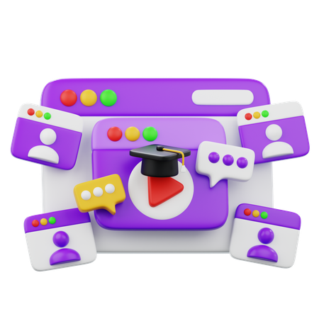 Video Conferencing  3D Icon