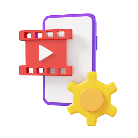 Video Content Creative  3D Icon