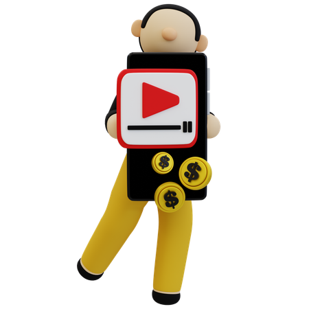 Video Content Revenue  3D Icon