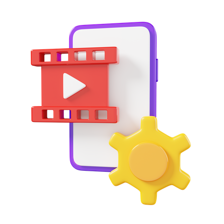 Création de contenu vidéo  3D Icon