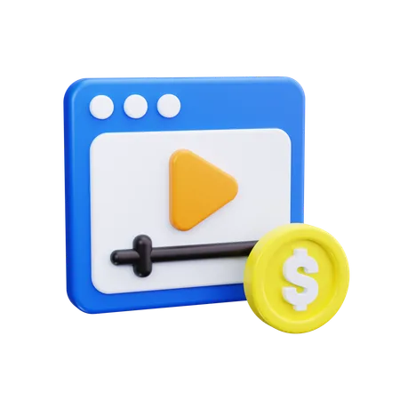 Video Cost  3D Icon