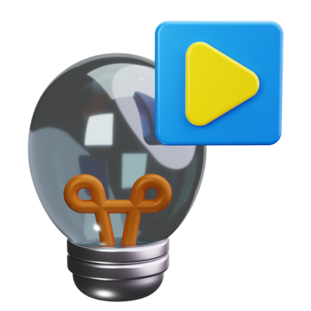 Vídeo criativo  3D Icon