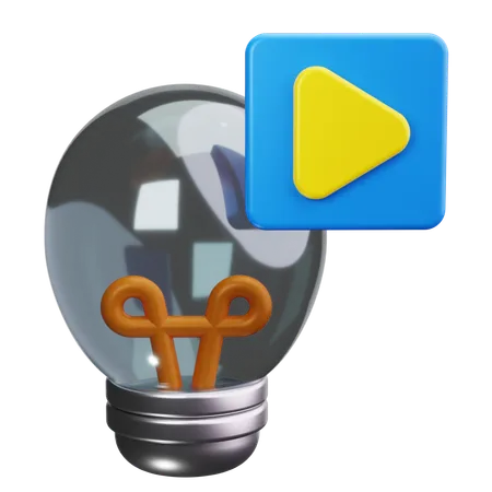 Vídeo criativo  3D Icon