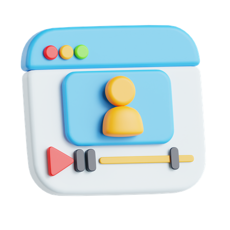 Vidéo de conférence  3D Icon