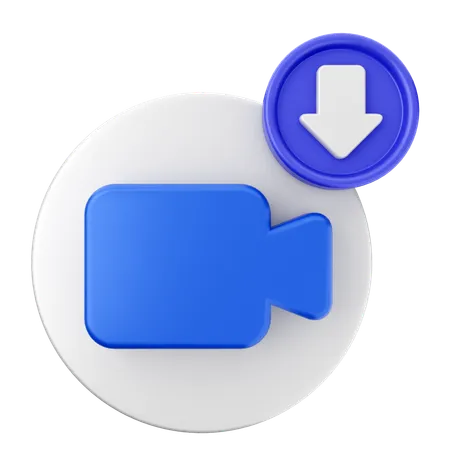 Video Download  3D Icon