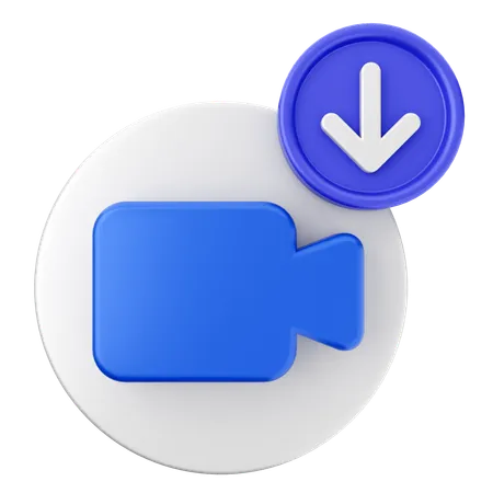 Video Download  3D Icon