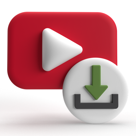 Video Download  3D Icon