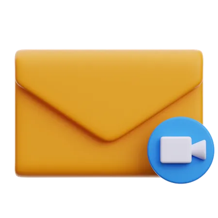 Video-E-Mail  3D Icon