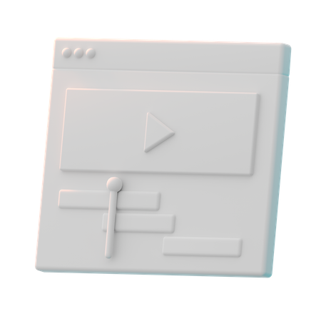 Video Editing  3D Icon