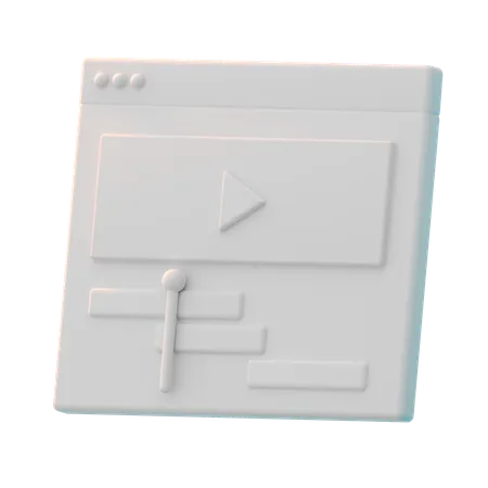 Video Editing  3D Icon