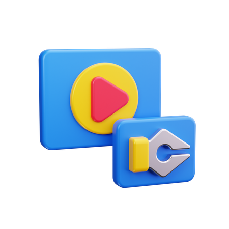 Video Editing  3D Icon