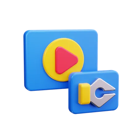 Video Editing  3D Icon