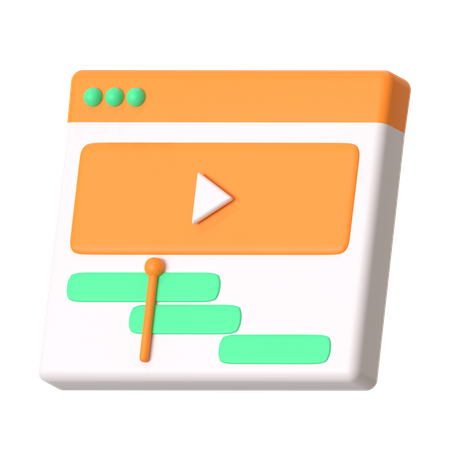 Video Editing  3D Icon