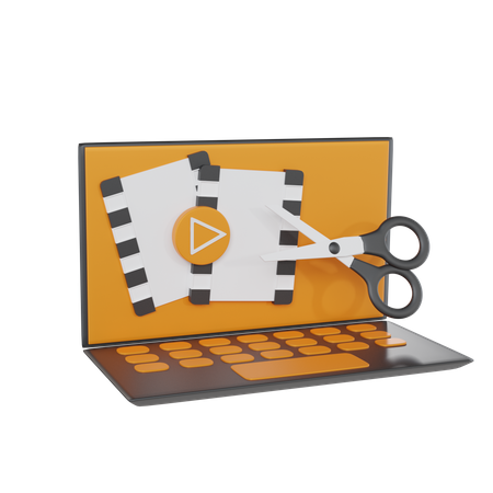 Video Editing  3D Icon