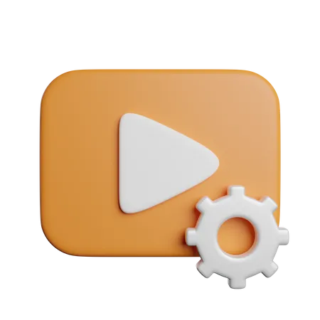Video Editing Content 3D Icon