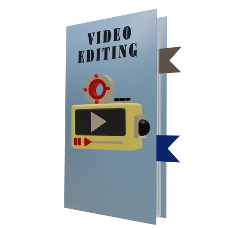 Video Editing Book  3D Icon