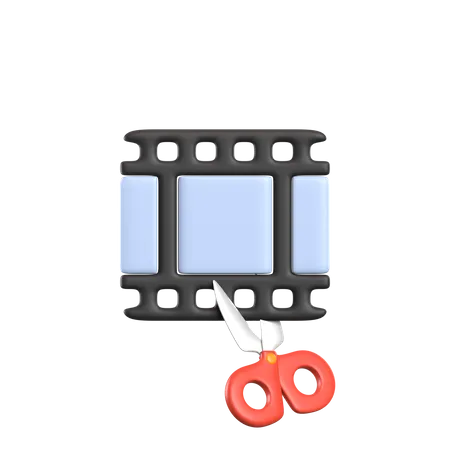 3 D Rendering Video Editing Application Icon 3D Icon