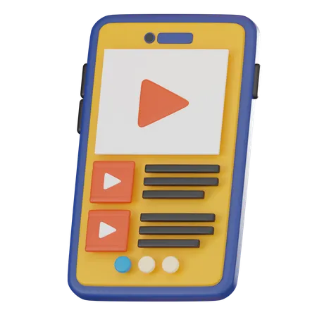 Vídeo educacional  3D Icon
