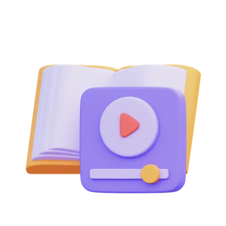Video Education  3D Icon
